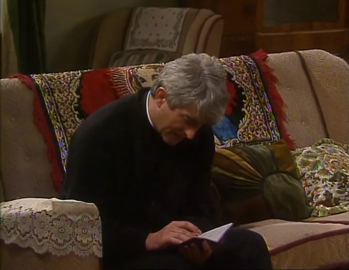 NOW, UM...
THE HALF-SIX EVENING MASS ON SUNDAY.